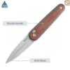 มีดพับ SRM Twin 251MB ใบมีด N690 2.99นิ้ว ด้าม G10 / Micarta ระบบ Crossbar Lock ลูกปืนเซรามิก EDC