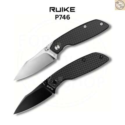 (New Products) มีดพับ RUIKE P746 ใบมีด 14C28N ขนาด 3.15 นิ้ว ด้าม Carbon Fiber พร้อม Front Flipper ระบบ Liner Lock EDC