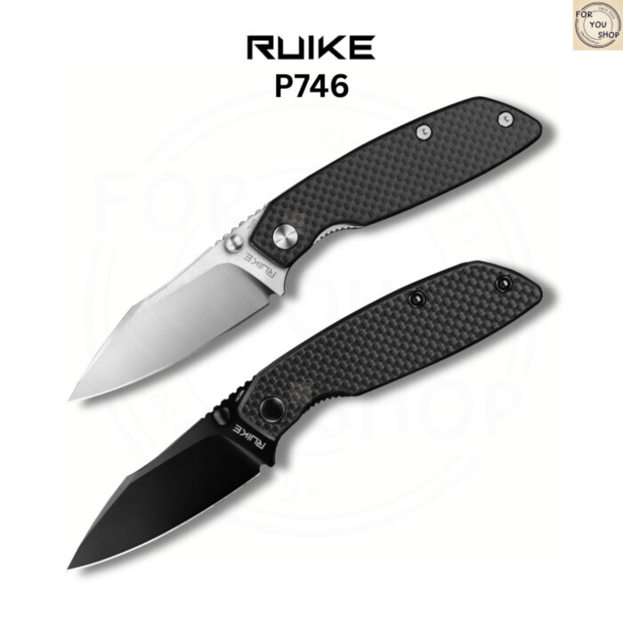 (New Products) มีดพับ RUIKE P746 ใบมีด 14C28N ขนาด 3.15 นิ้ว ด้าม Carbon Fiber พร้อม Front Flipper ระบบ Liner Lock EDC