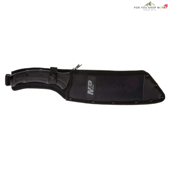 มีดเดินป่า Smith&Wesson M&P Cleaver Machete สแตนเลส420 10นิ้ว พร้อมฟันเลื่อยหลังใบ ด้ามยาง พร้อมซอง รุ่น 1117208 ของแท้