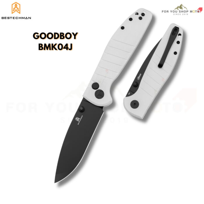 Bestechman Goodboy (BMK04) มีดพับ EDC เหล็ก D2 3.54นิ้ว ด้าม G10 ระบบ Button Lock ลื่นไหลด้วยลูกปืนเซรามิก