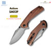 มีดพับ SENCUT Actium ใบมีด D2 3.46นิ้ว ด้ามไม้ Cuibourtia ระบบ Liner Lock รุ่น SA02F Flipper & Thumb Stud Knife EDC