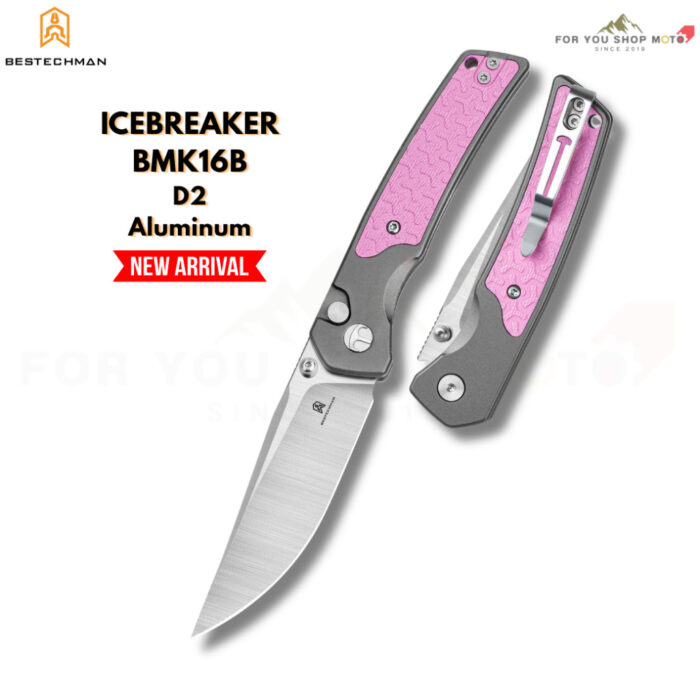 มีดพับ Bestechman Icebreaker (BMK16) ใบมีด D2 ขนาด 3.15 นิ้ว ด้ามอลูมิเนียมผสม G10 (ของแท้)