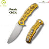 มีดพับ CIVIVI Praxis ใบมีด 9Cr18MoV 3.75 นิ้ว ด้าม G10 / Micarta / ไม้ / Carbon Fiber Resin / Ultem ระบบ Liner Lock EDC