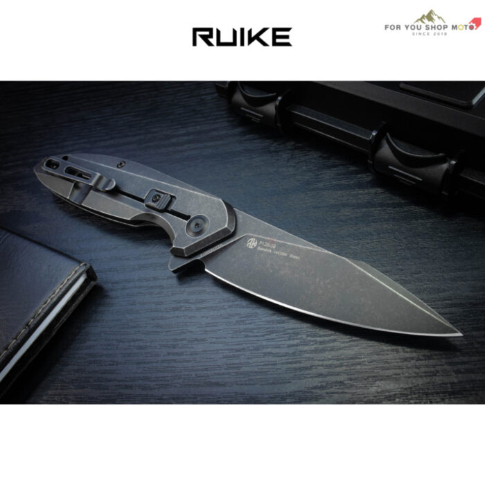 มีดพับ RUIKE P128 ใบมีด Sandvik 14C28N 3.66 นิ้ว ด้าม 420 Stainless Frame Lock Beta Plus Outdoor P128-SF / P128-SB