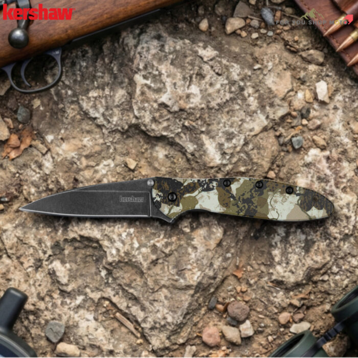 มีดพับ Kershaw 1660KC Ken Onion Leek King's Camo (ใบมีด Sandvik 14C28N ขนาด 3 นิ้ว / ด้ามอลูมิเนียม / Made in USA)