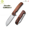 มีดพับ CIVIVI Chevalier ใบมีด 14C28N 3.46 นิ้ว ด้าม G10 / Wood ระบบ Button Lock แท้ 100% (C20022-1 / C20022-3)