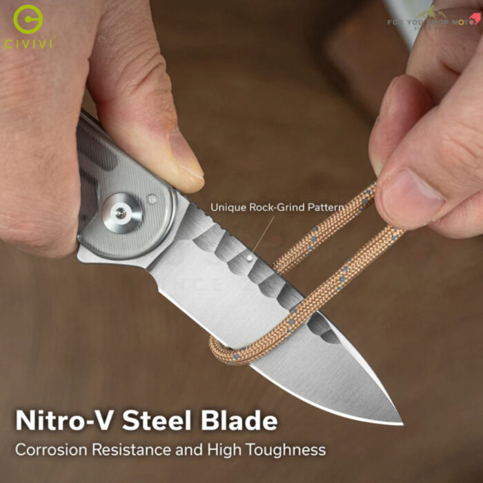 [New] มีดพับ CIVIVI Elementum ใบมีด Nitro-V 2.96 นิ้ว ด้ามใส Lexan / เหลือง Ultem ระบบ Liner Lock Flipper EDC C18062AM