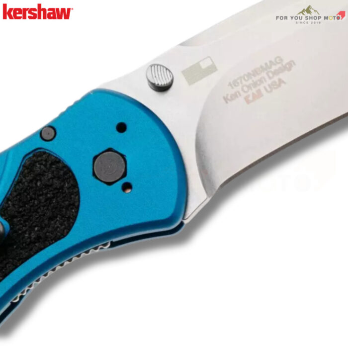 Kershaw Blur MagnaCut 1670NBMAG มีดพับพกพา ใบมีด CPM MagnaCut 3.375 นิ้ว ด้าม Aluminum น้ำเงิน-ดำ แท้ USA