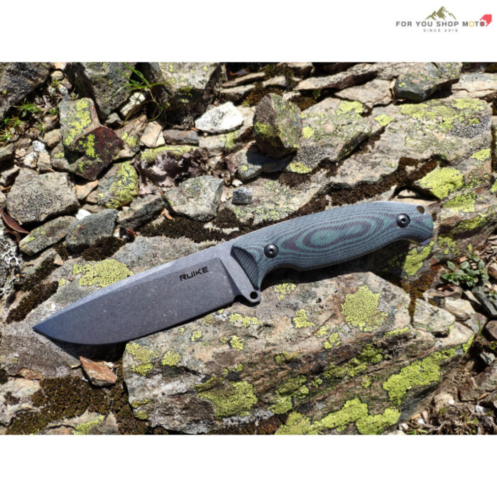 มีดใบตาย RUIKE Jager F118-G Green/Black G-10 (ใบมีด 4.33 นิ้ว เหล็ก Sandvik 14C28N) พร้อมซอง ABS Sheath แท้ 100% fixed