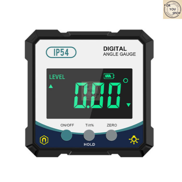 เครื่องวัดมุมดิจิตอล Digital Angle Gauge ถ่านAA แม่เหล็กด้านเดียว กันน้ำIP54 วัดมุมแม่นยำ ไม่เลเซอร์ (WD-120)