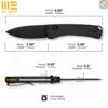มีดพับ WEKNIFE Nightblade ใบมีด CPM 20CV 2.98นิ้ว ด้าม Titanium ระบบ Crossbar Lock EDC WE22046