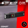 COAST Slayer Ultra ไฟฉายแรงสูง 2000 Lumens ชาร์จ USB-C ไฟฉาย EDC จอแบตเตอรี่ดิจิตอล POWERiQ แม่เหล็กในตัว