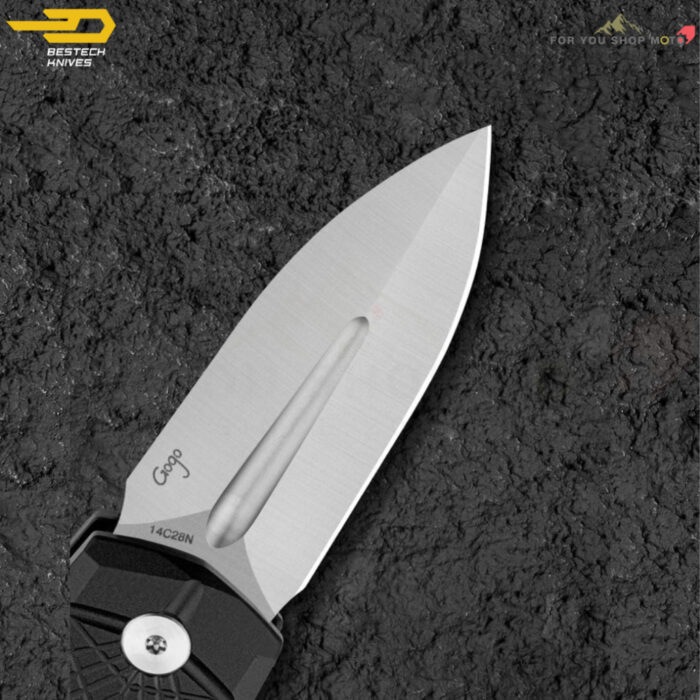 th-11134207-81ztl-mq3walsb4oi369-2.jpg มีดพับ BESTECH QUQU (BG57B Series) ด้ามอลูมิเนียม ใบมีด 14C28N ระบบ Button Lock ใบมีด 2.20" ดีไซน์โดย Gogo มีดพก EDC