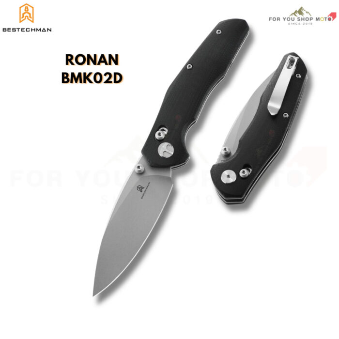 Bestechman Ronan (BMK02) มีดพับ EDC ใบมีด 3.26" เหล็ก 14C28N / Damascus ระบบ Bar Lock ลื่นไหลด้วยลูกปืนเซรามิก