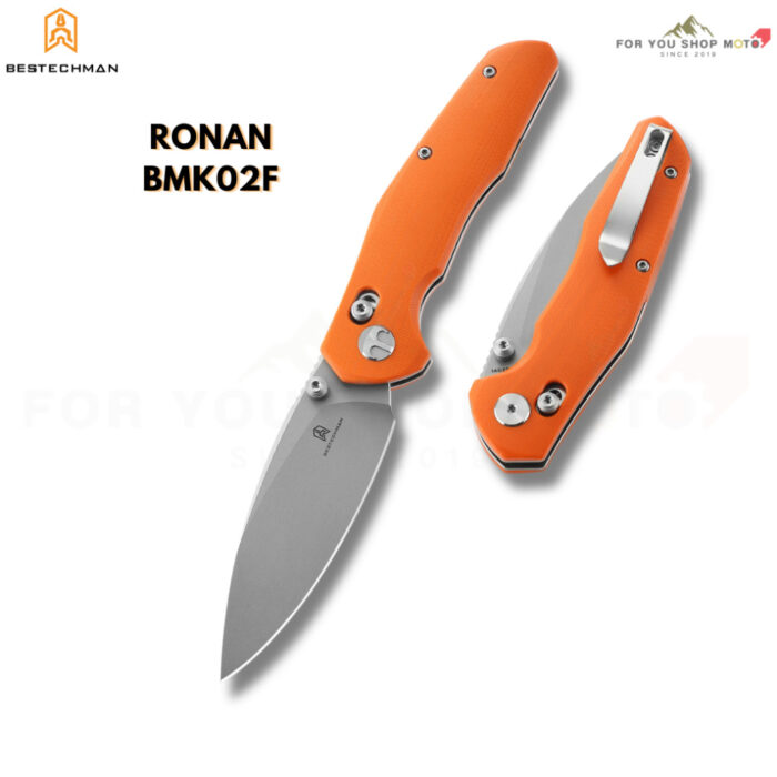 Bestechman Ronan (BMK02) มีดพับ EDC ใบมีด 3.26" เหล็ก 14C28N / Damascus ระบบ Bar Lock ลื่นไหลด้วยลูกปืนเซรามิก