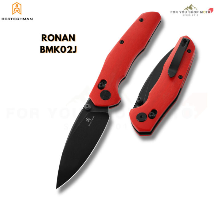 Bestechman Ronan (BMK02) มีดพับ EDC ใบมีด 3.26" เหล็ก 14C28N / Damascus ระบบ Bar Lock ลื่นไหลด้วยลูกปืนเซรามิก