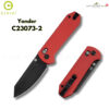 มีดพับ CIVIVI Yonder ใบมีด 14C28N / Damascus 2.88นิ้ว ด้าม G10 / Micarta / Wood Guibourtia ระบบ Crossbar Lock EDC C23073