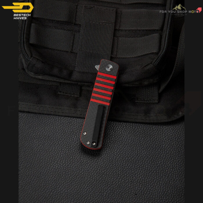 th-11134207-81ztl-mqhcswj7eossc6-2.jpg มีดพับ Bestech Titan (BL05) ใบมีด Damascus 2.96 นิ้ว ด้าม Carbon Fiber ผสม G10 (ของแท้)