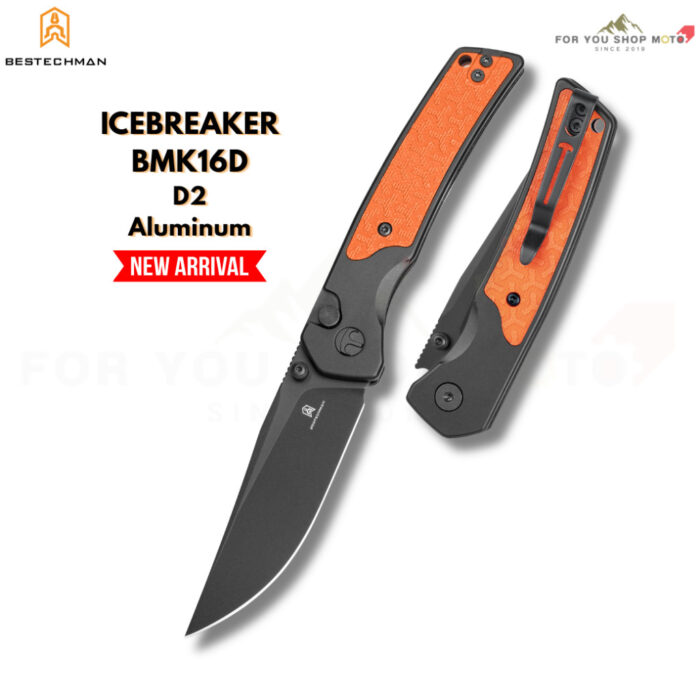 มีดพับ Bestechman Icebreaker (BMK16) ใบมีด D2 ขนาด 3.15 นิ้ว ด้ามอลูมิเนียมผสม G10 (ของแท้)