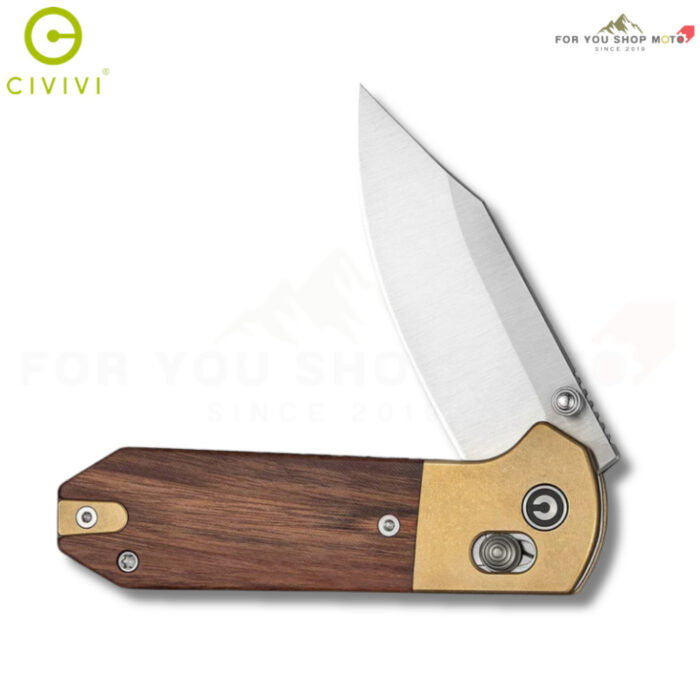 th-11134207-81ztl-mqzwr1wbt69z73-2.jpg มีดพับ CIVIVI Yonder Clip Point ใบมีด 14C28N 2.88 นิ้ว ด้ามไม้ Guibourtia ระบบ Crossbar Lock มีด EDC รุ่น C25026-1