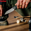 Kershaw 2038R Iridium DuraLock KVT มีดพับ EDC ใบมีด D2 Reverse Tanto 3.4 นิ้ว ด้ามอลูมิเนียมดำ ของแท้
