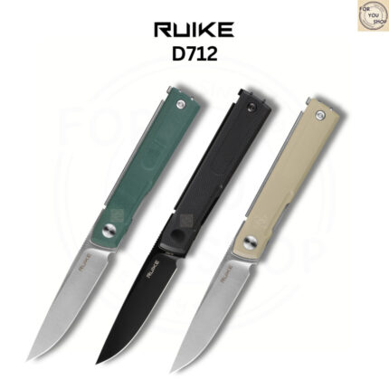 (New Products) มีดพับ RUIKE D712 ใบมีด 8Cr13MoV ขนาด 3.03 นิ้ว ด้าม G10 Invisible Flipper ระบบ Liner Lock EDC