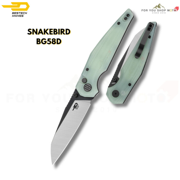 มีดพับ BESTECH SNAKEBIRD (BG58 Series) ใบมีด 14C28N ระบบ Button Lock มีดพก EDC ของแท้ 100% [ขนาดใบมีด 3.54 นิ้ว]
