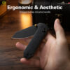 มีดพับ CIVIVI Yonder ใบมีด 14C28N / Damascus 2.88นิ้ว ด้าม G10 / Micarta / Wood Guibourtia ระบบ Crossbar Lock EDC C23073