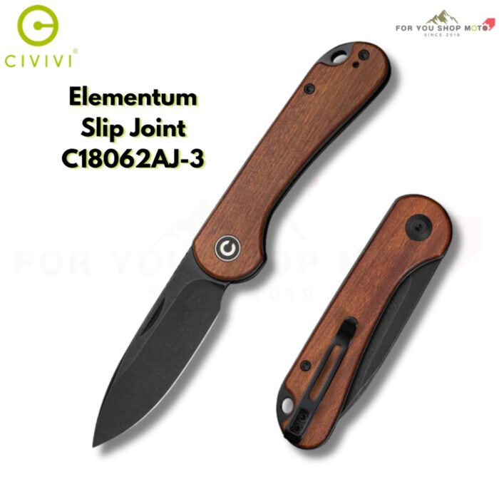 มีดพับ CIVIVI Elementum EDC ใบมีด D2 / 14C28N / Nitro-V / Damascus 2.96 นิ้ว ระบบ Liner Lock Outdoor Flipper Knife