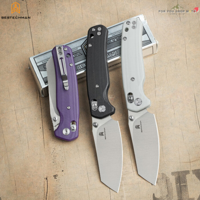 (มีส่งด่วน) มีดพับ Bestechman Cicada's Wing BMK06 ใบมีด 3.15 นิ้ว (Bar Lock) มีด EDC ดีไซน์พรีเมียม
