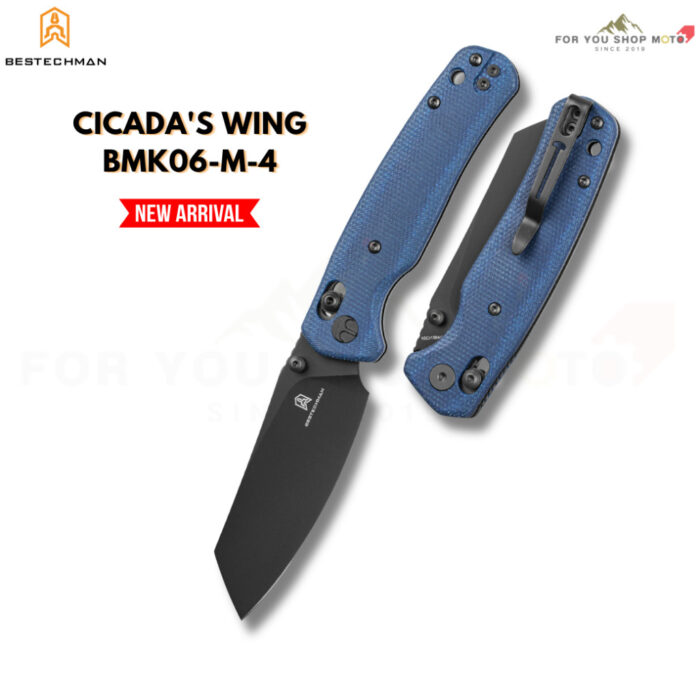 (มีส่งด่วน) มีดพับ Bestechman Cicada's Wing BMK06 ใบมีด 3.15 นิ้ว (Bar Lock) มีด EDC ดีไซน์พรีเมียม