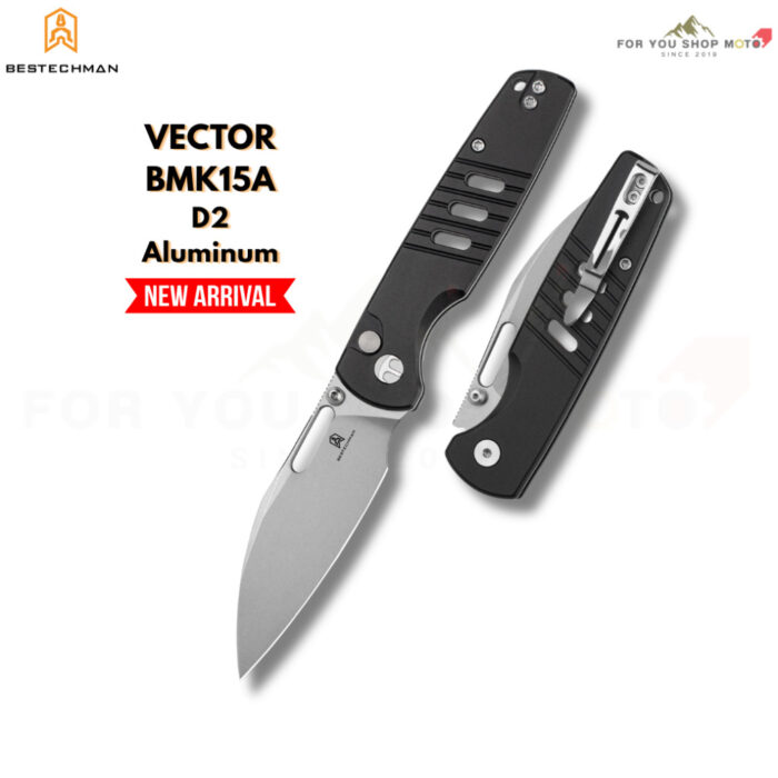 th-11134207-81ztm-mqhamm9blqff80-2.jpg (มีส่งด่วน)มีดพับ Bestechman Vector (BMK15) ใบมีด D2 ขนาด 3.15 นิ้ว ด้ามอลูมิเนียม ระบบ Button Lock (ของแท้)
