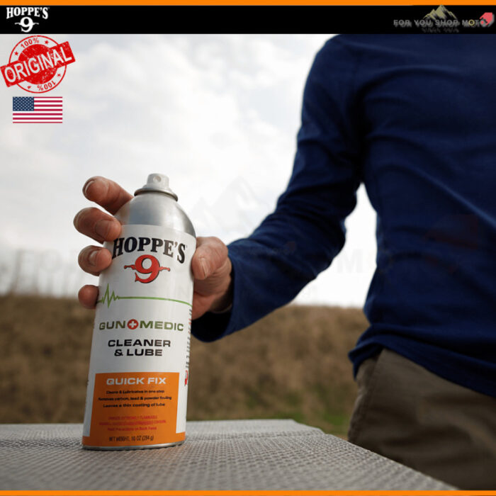 th-11134207-81ztm-mqkch5abjtogce.jpg Hoppe's Gun Medic Bio-Based Cleaner 10oz / Cleaner & Lube 4oz สเปรย์ทำความสะอาดสูตร Bio-Based แห้งไว ของแท้ Made in USA