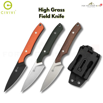 มีดพก CIVIVI High Grass Field Knife Hunting ใบมีด 14C28N 2.93 นิ้ว ด้าม G10 / Micarta / ไม้ พร้อมปลอก Kydex มีดฟิกซ์ EDC