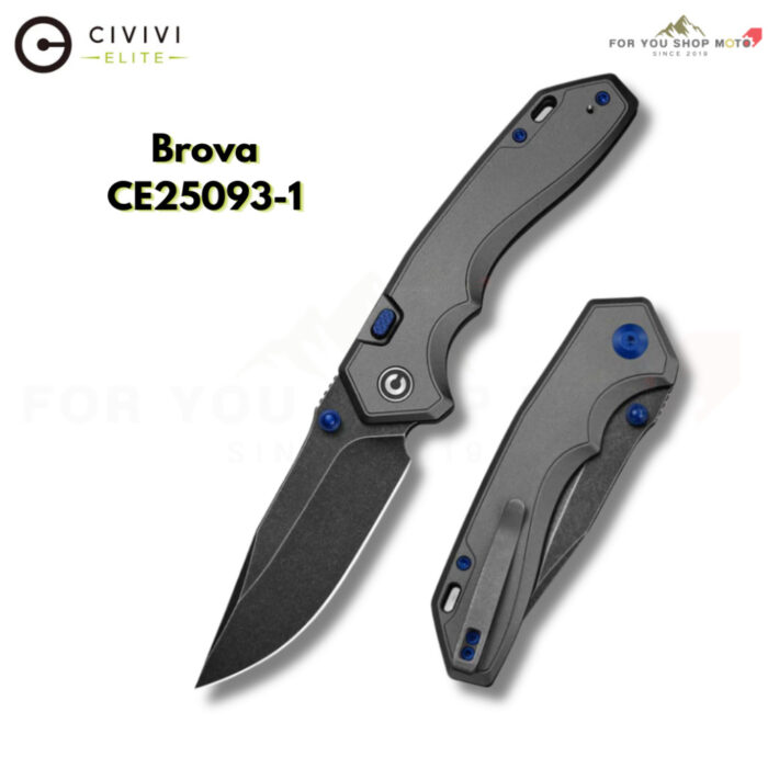 New! มีดพับ CIVIVI ELITE Brova ใบมีด CPM S35VN 3.41 นิ้ว ด้ามอะลูมิเนียม Aluminum ระบบ Top Liner Lock Thumb Stud มีด EDC