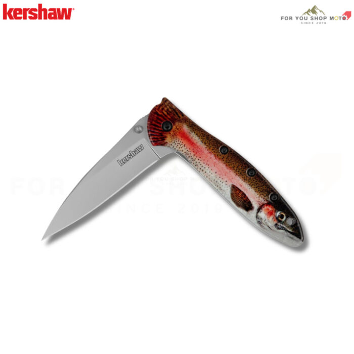 th-11134207-81ztm-ms3vadmuvyti21-2.jpg มีดพับ Kershaw Leek Rainbow Trout (รุ่น 1660TROUT) ลายปลาเรนโบว์ทรวด เหล็ก 14C28N แท้ Made in USA