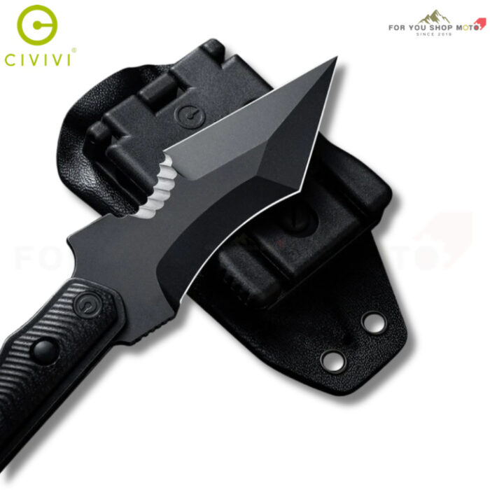 มีดพก CIVIVI Orthrus มีดใบตาย Fixed Blade ใบมีด Nitro-V 3.76 นิ้ว ด้าม G10 พร้อม Black Kydex Sheath รุ่น C20037B-1