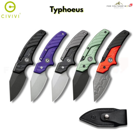 th-11134207-81ztm-mslkg1fdo4xs29-2.jpg มีดพก CIVIVI Typhoeus Adjustable Fixed Blade ใบมีด 14C28N / Damascus 2.27 นิ้ว Dagger ด้าม G10 / Aluminum พร้อมซองหนังดำ