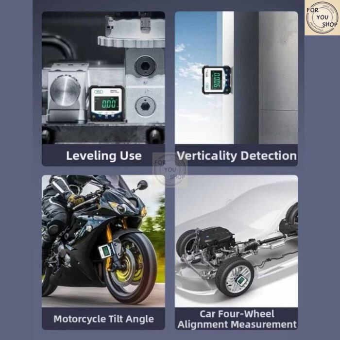 เครื่องวัดมุมดิจิตอล Digital Angle Gauge ถ่านAA แม่เหล็กด้านเดียว กันน้ำIP54 วัดมุมแม่นยำ ไม่เลเซอร์ (WD-120)