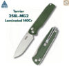 มีดพับ SRM Terrier 258L ใบมีด D2 / 140Cr Laminated 3.65 นิ้ว ด้าม G10 / Micarta ระบบ Crossbar Lock