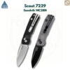 th-11134207-81ztn-mn2qvy8h61vqad-1.jpg มีดพับ SRM Scout 7229 ใบมีด 14C28N 2.72 นิ้ว ด้าม G10 / Aluminum Crossbar Lock Invisible Flipper EDC