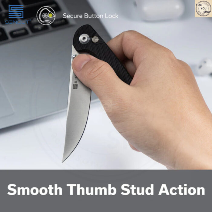 th-11134207-81ztn-mntsccry27et20-2.jpg มีดพับ SENCUT Skelfin ใบมีด 9Cr18MoV 3.3นิ้ว ด้าม G10 ระบบ Button Lock พร้อมคลิปพก EDC Folding Knife
