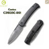 มีดพับ CIVIVI Caetus C21025C-DS1 ใบมีด Damascus 3.48นิ้ว ด้าม Carbon Fiber ระบบ Liner Lock Flipper Knife (Discontinued)