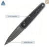 มีดพับ SRM Twin 251MB ใบมีด N690 2.99นิ้ว ด้าม G10 / Micarta ระบบ Crossbar Lock ลูกปืนเซรามิก EDC