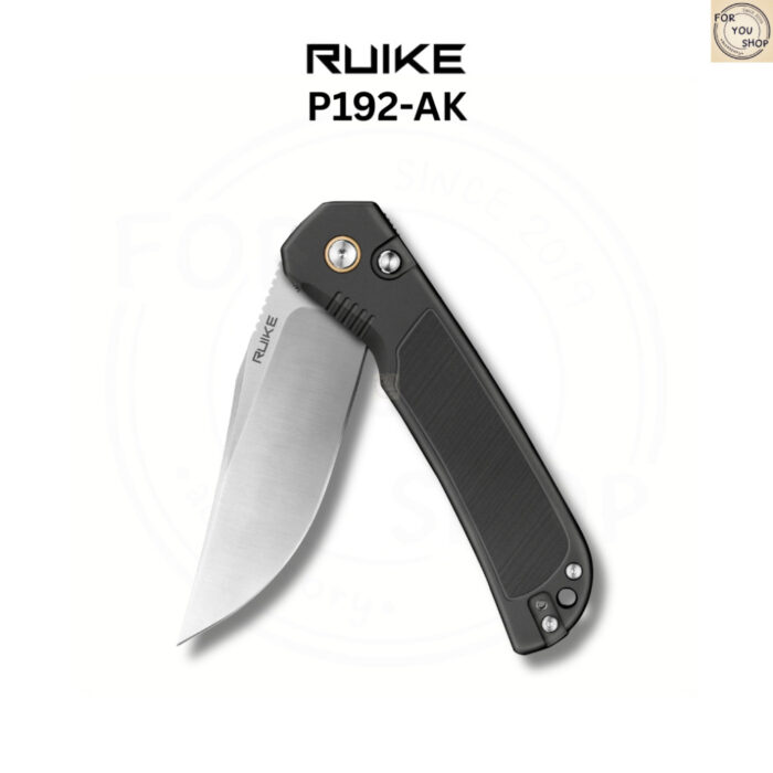(New Products) มีดพับ RUIKE P192 ใบมีด 14C28N ขนาด 3.58 นิ้ว ด้าม Aluminum ระบบ Button Lock EDC