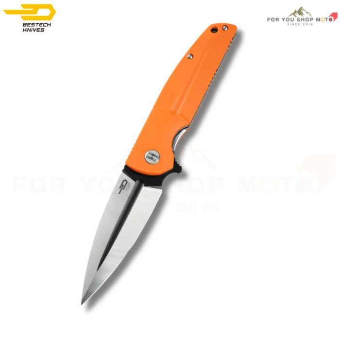 [BESTECH KNIVES] มีดพับรุ่น FIN (BG34) ด้าม G10 ใบมีด 14C28N ทรง Dagger ขนาด 3.67 นิ้วBG34B-2 BG34C-1