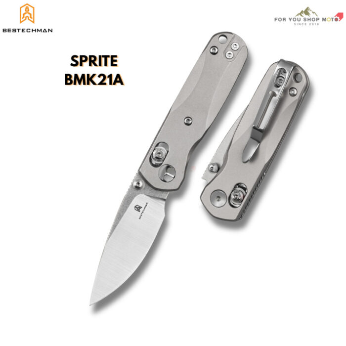 มีดพับพรีเมียม BESTECHMAN SPRITE (BMK21) เหล็ก Bohler M390 ด้าม Titanium / G10 มีด EDC ขนาดพกพา ระบบ B-Lock