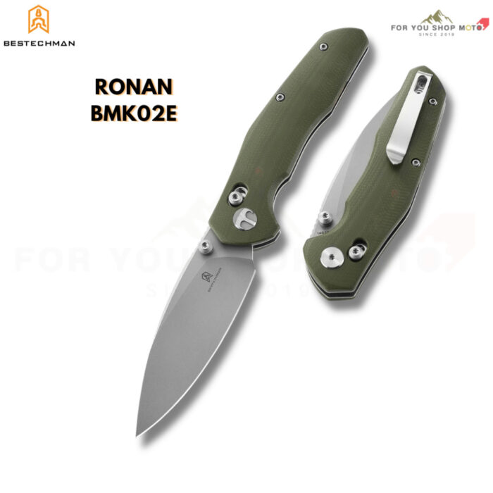 Bestechman Ronan (BMK02) มีดพับ EDC ใบมีด 3.26" เหล็ก 14C28N / Damascus ระบบ Bar Lock ลื่นไหลด้วยลูกปืนเซรามิก