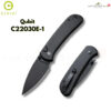 มีดพับ CIVIVI Qubit ใบมีด 14C28N / Damascus 2.98นิ้ว ด้าม Aluminum ระบบ Button Lock & Thumb Stud EDC รุ่น C22030E